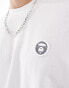 Aape By A Bathing Ape boxy fit short sleeve t-shirt in white Белый, L - 91 CM - фото #4