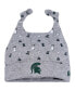 Newborn and Infant Boys and Girls Heather Gray Michigan State Spartans Critter Cuffed Knit Hat