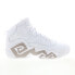 Фото #3 товара Fila MB 1BM01833-101 Mens White Leather Athletic Basketball Shoes 10