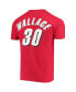 Фото #4 товара Men's Rasheed Wallace Red Portland Trail Blazers Hardwood Classics Player Name and Number T-shirt