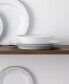 Фото #6 товара Satin Flourish 4 Piece Soup Bowl Set, Service for 4