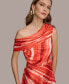 Фото #5 товара Women's One-Shoulder A-Line Midi Dress