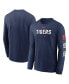 Фото #1 товара Men's Navy Detroit Tigers Repeater Long Sleeve T-shirt