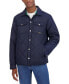 Фото #3 товара Men's Reversible Quilted Shirt Jacket Shacket with Plaid Fleece Lining