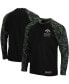 Фото #1 товара Men's Black Iowa Hawkeyes OHT Military-Inspired Appreciation Camo Raglan Long Sleeve T-shirt