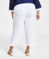 Plus Size 100% Linen Cropped Pants, Created for Macy's