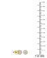 ფოტო #3 პროდუქტის Men's Diamond Cluster Stud Earrings (1/6 ct. t.w.) in 10k Gold