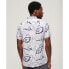 SUPERDRY Open Collar Print short sleeve shirt