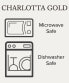 Фото #2 товара Charlotta Gold 60-PC Dinnerware Set, Service for 12