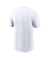 Men's White Denver Broncos Primetime Wordmark Essential T-Shirt