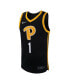 Фото #2 товара Men's Black Pitt Panthers Replica Basketball Jersey