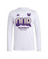 Фото #3 товара Men's and Women's White Washington Huskies 2024 On-Court Bench Our Moment Long Sleeve T-shirt