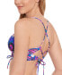 ფოტო #3 პროდუქტის Juniors' Floral-Print Tie-Back Bikini Top, Created for Macy's