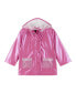 Фото #1 товара Little Girls Pink Sparkle Pocket Hooded Raincoat