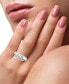 Фото #2 товара EFFY® Diamond Evil Eye & Hamsa Hand Charm Ring (1/4 ct. t.w.) in 14k White Gold