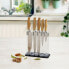 Фото #2 товара Кухонные ножи с подставкой Quid Baobab (5 pcs) Коричневый Металл