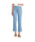 Фото #1 товара Women's Recover High Rise Button Front Kick Flare Crop Jeans