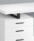Фото #2 товара Desk with 3 Storage Drawers and Floating Desktop