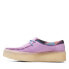 Фото #9 товара Clarks Wallabee Cup 26165819 Womens Purple Oxfords & Lace Ups Casual Shoes