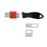 Фото #4 товара Kensington USB Port Lock with Blockers - Flat key - Black - Red