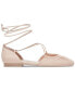 Фото #2 товара Women's Cancun Lace-Up Ballet Flats