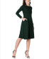 Фото #3 товара Women's Midi Length Fit and Flare Dress
