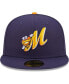 Фото #2 товара Men's Navy Montgomery Biscuits Authentic Collection 59FIFTY Fitted Hat