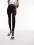 Фото #1 товара Topshop Tall branded elastic legging in black