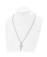 Фото #2 товара Chisel yellow IP-plated Bullet Cross Pendant Box Chain Necklace