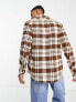 Фото #2 товара Lee Leesure check flannel shirt in brown