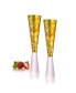 Roman Champagne Flutes, Set of 2, 11 Oz