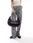 Фото #1 товара Glamorous knotted oversized shoulder bag in black patent