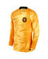 Men's Orange Netherlands National Team 2022/23 Home Breathe Stadium Replica Blank Long Sleeve Jersey