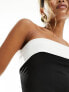 Фото #5 товара ASOS DESIGN bandeau top with contrast detail in black