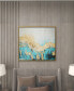 Фото #6 товара Canvas Enlarge Slice Geode Framed Wall Art with Gold-Tone Frame, 47" x 2" x 35"