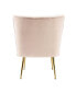 Фото #33 товара 25" Wide Upholstered Tufted Velvet Accent Chair With Metal Leg