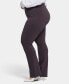 ფოტო #3 პროდუქტის Plus Size Marilyn Straight Pants