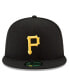 Фото #2 товара Men's Black Pittsburgh Pirates National Baseball Hall of Fame 59FIFTY Fitted Hat