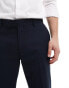 River Island slim fit tailored trousers in navy