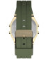 Фото #4 товара Unisex Activity Tracker Digital Green Silicone Strap 40mm Octagonal Watch