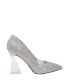 ფოტო #2 პროდუქტის Women's The Lookerr Square Toe Lucite Heel Pumps