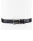 Men's Faux Leather Inlay Track Belt