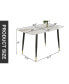 Фото #9 товара Modern Minimalist Dining Table - 50"x30"x30"