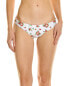 Pq Swim Reversible Basic Ruched Teeny Bikini Bottom Women's White L