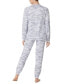 ფოტო #2 პროდუქტის Women's 2-Pc. Brushed French Terry Jogger Pajamas Set