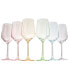 Фото #1 товара Colored Wine Glasses, Multicolored, 12 oz Set of 6