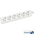 Фото #1 товара InLine Socket strip - 6-way earth contact CEE 7/3 - white - 1.5m