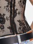 Фото #2 товара ASOS DESIGN boned lace corset in black