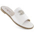 Фото #1 товара Comfortable flip-flops with zircons S.Barski W OLI258B white