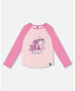 ფოტო #1 პროდუქტის Big Girls Baseball Top With Print Unicorn